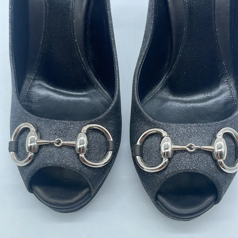 Gucci black leather