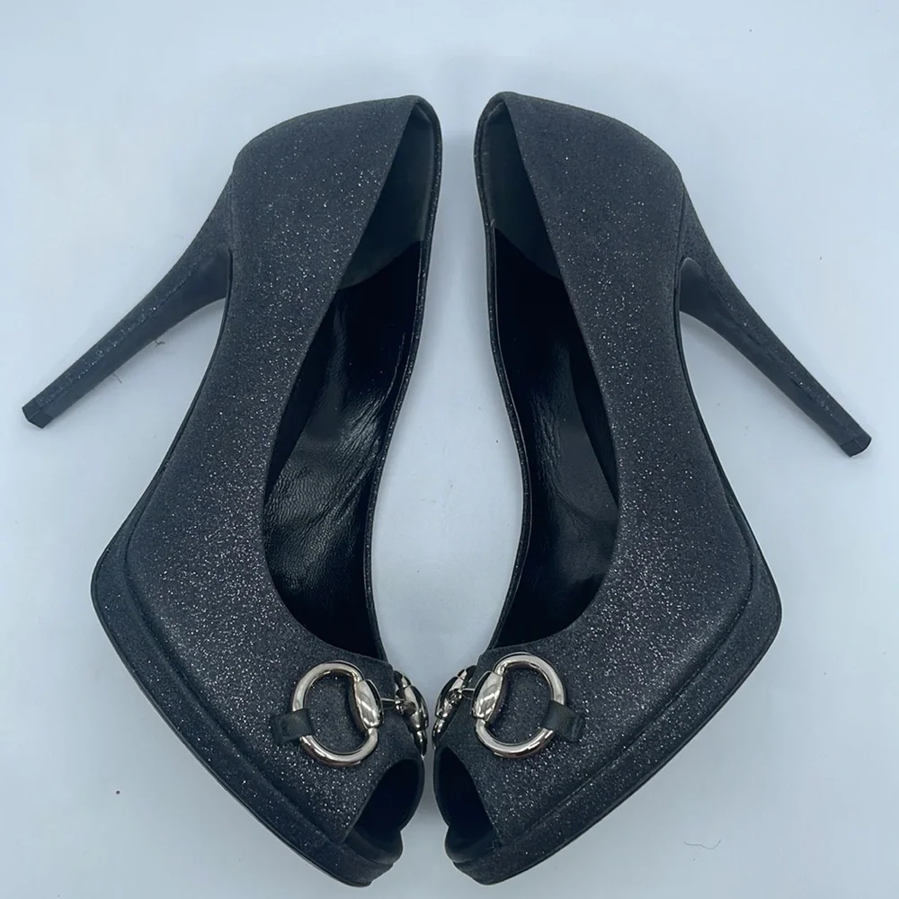 Gucci black leather