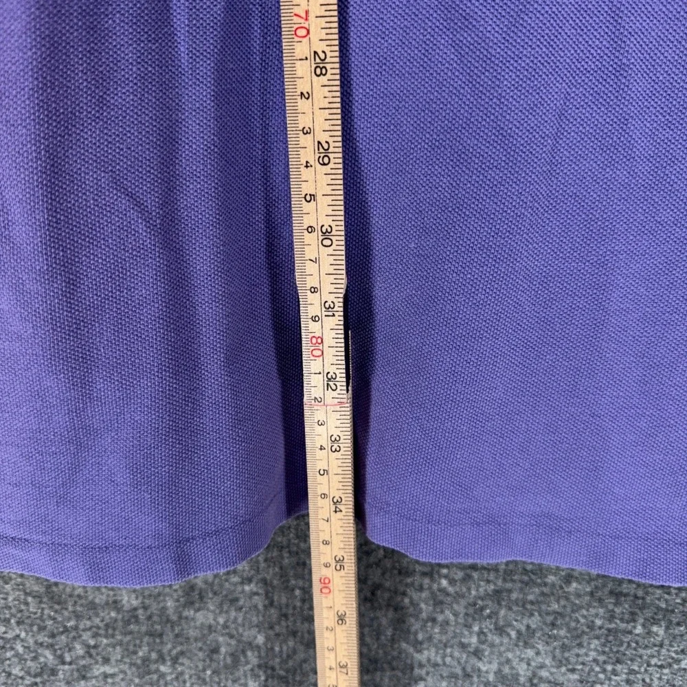 Polo Ralph Lauren Polo Shirt Mens XXL Purple Green Pony Logo Classic Fit Pique