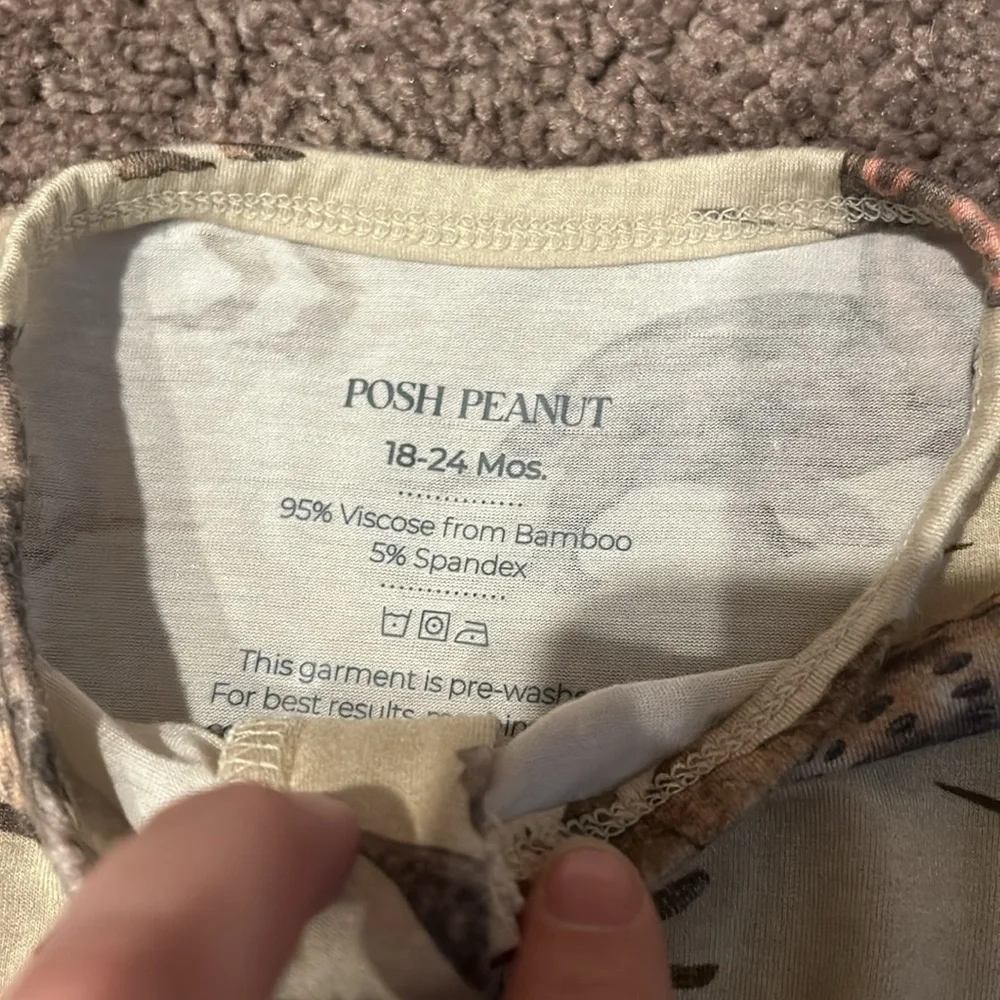 Babyboy 18/24m posh peanut & kickee pants bamboo footie romper top bundle