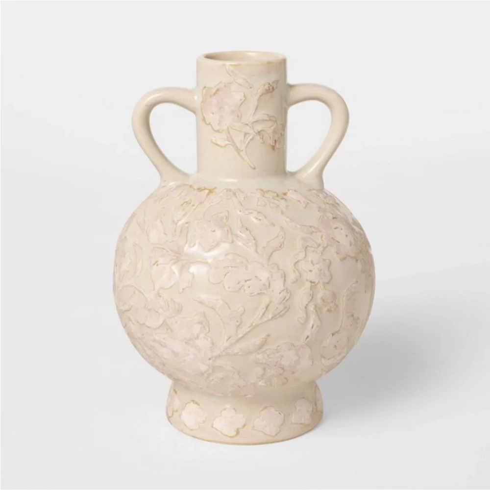 Floral Ceramic Vase - Threshold™ designed with Studio McGee