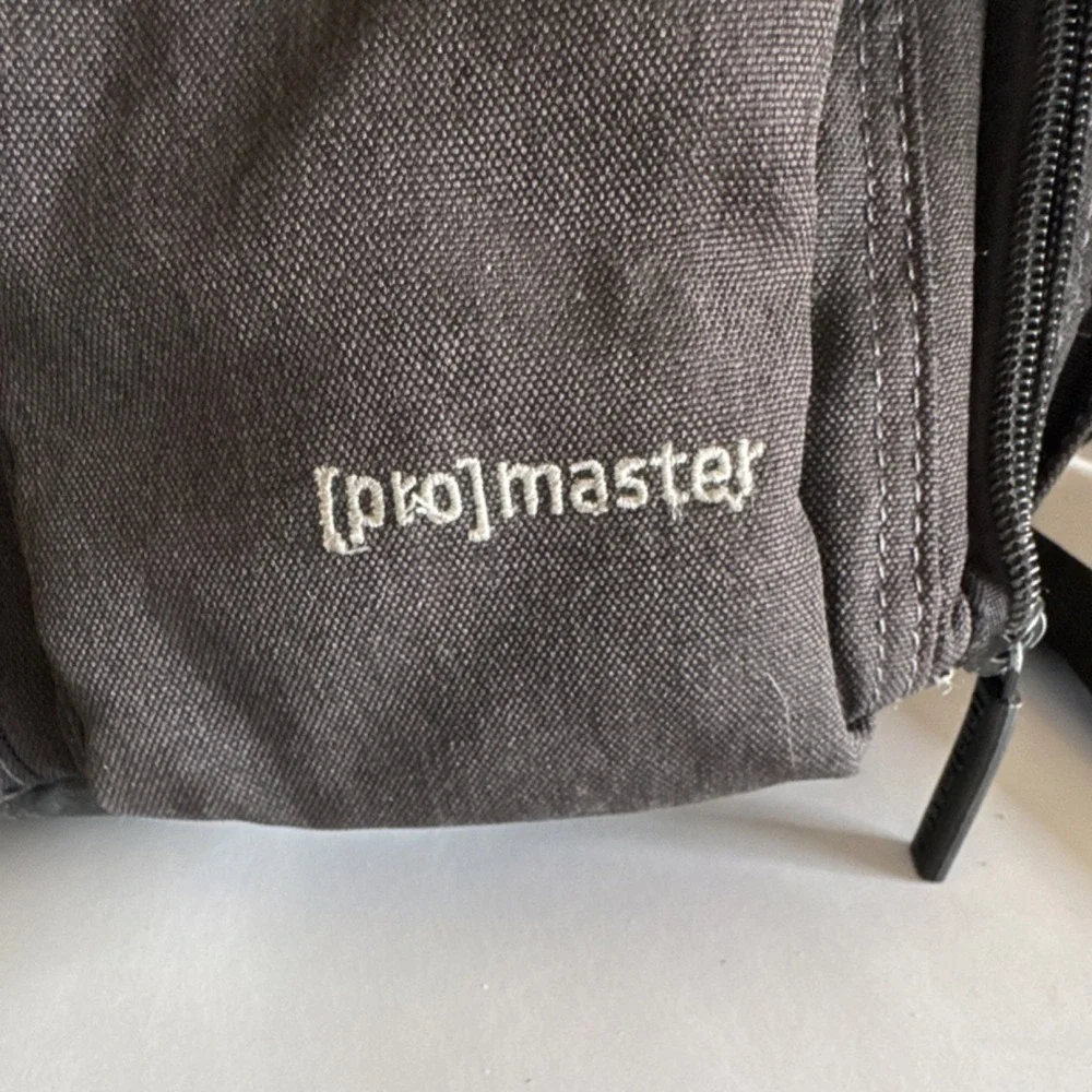 ProMaster Black Nylon Padded Camera Backpack with Accessory Compartments