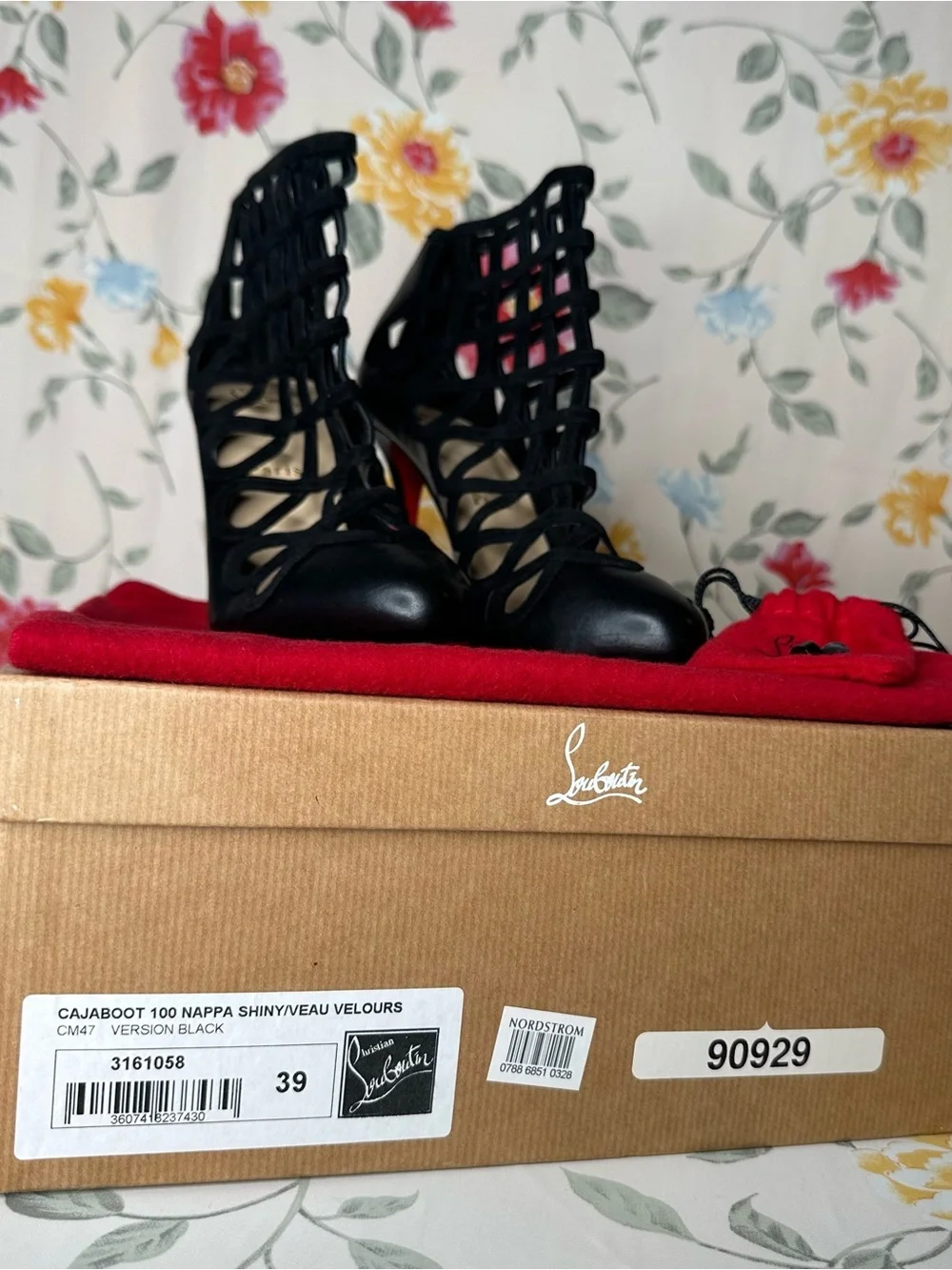 Christian Louboutin red coverage box