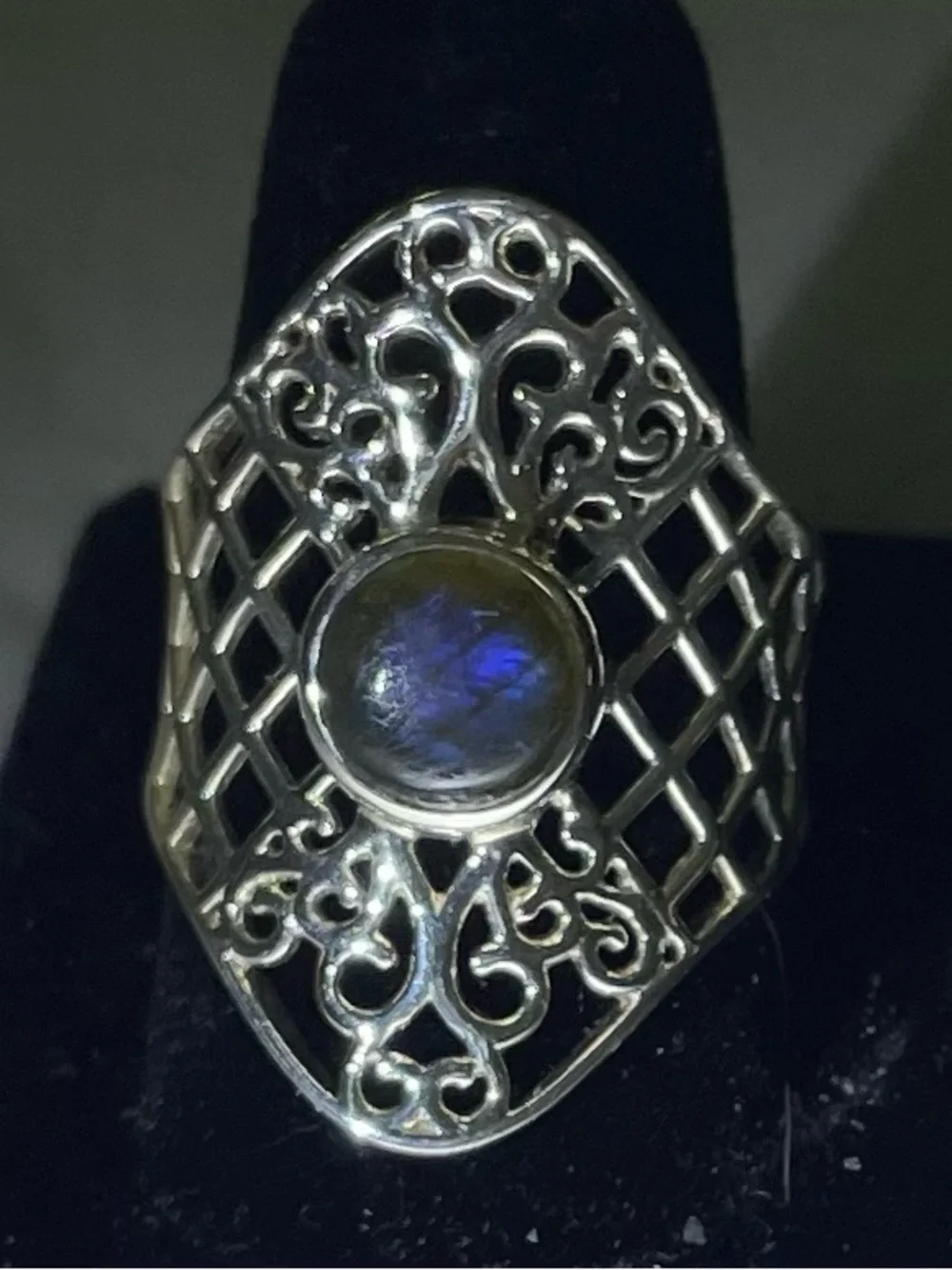 Labradorite ring