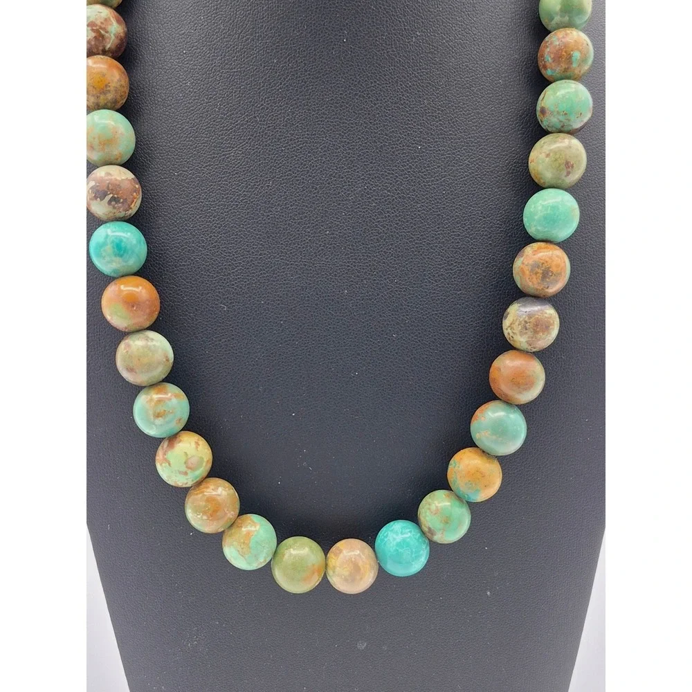 Jay King Mine Finds Necklace Turquoise Sterling Silver Hook Clasp Artisan