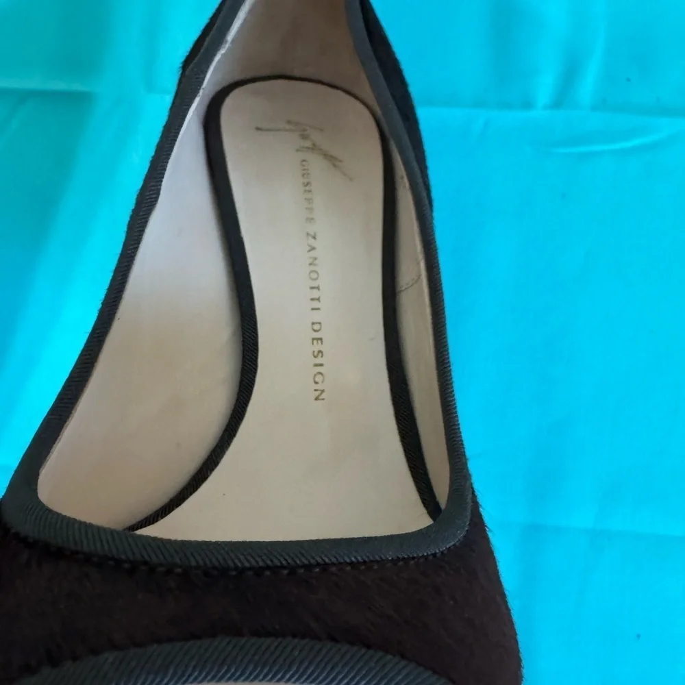 Giuseppe Zanotti Dark Brown Peep-Toe Heels