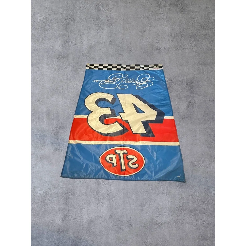 HTF Vintage 90's NASCAR Richard Petty Flag Blue STP #43 Racing 40x28 Banner