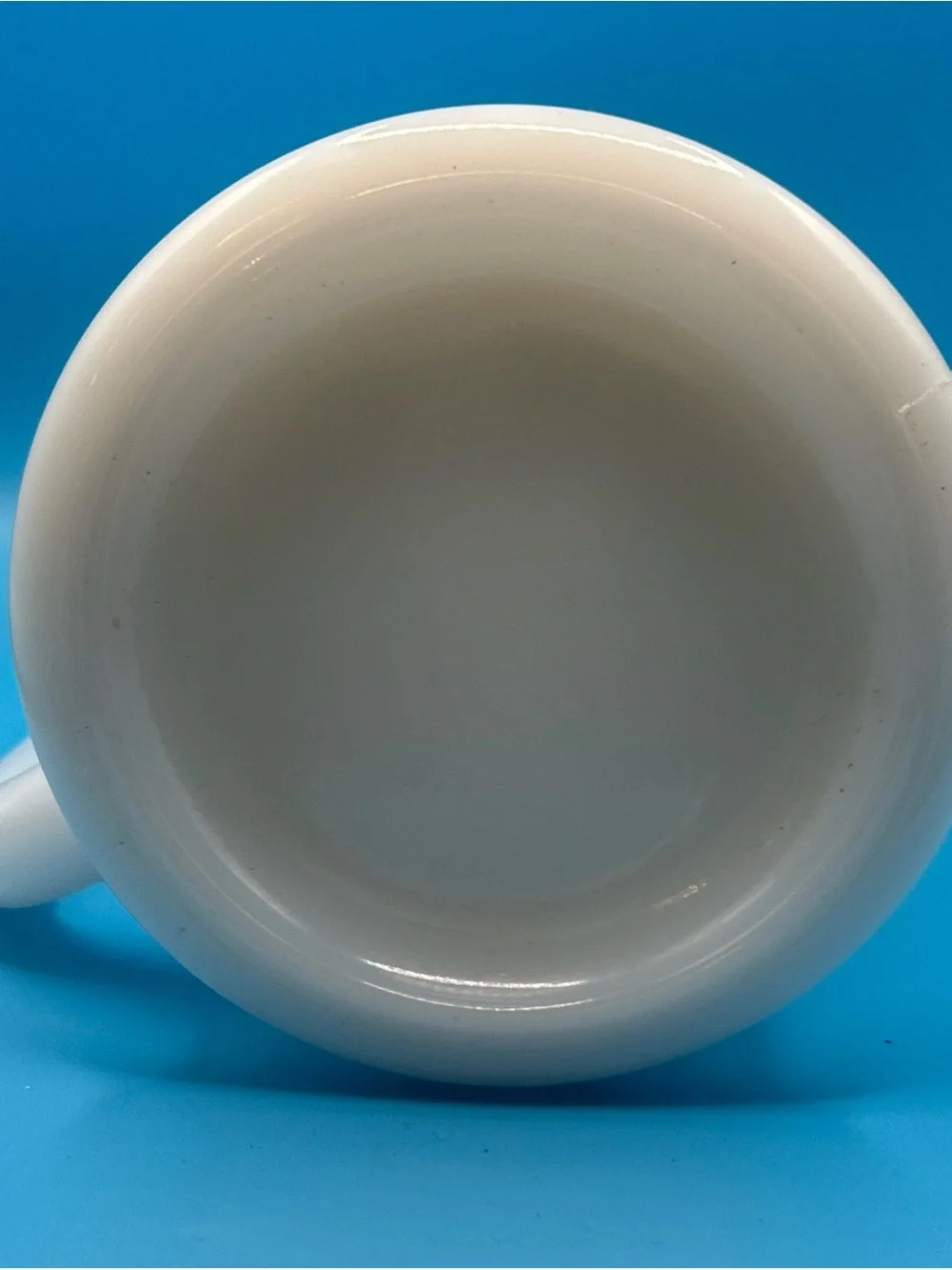 World's Worst Golfer White Milk Glass Mug vintage