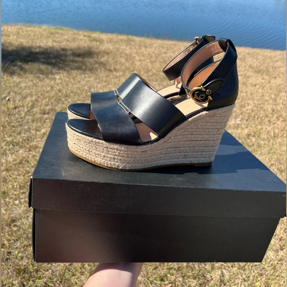 Coach wedge sandals
