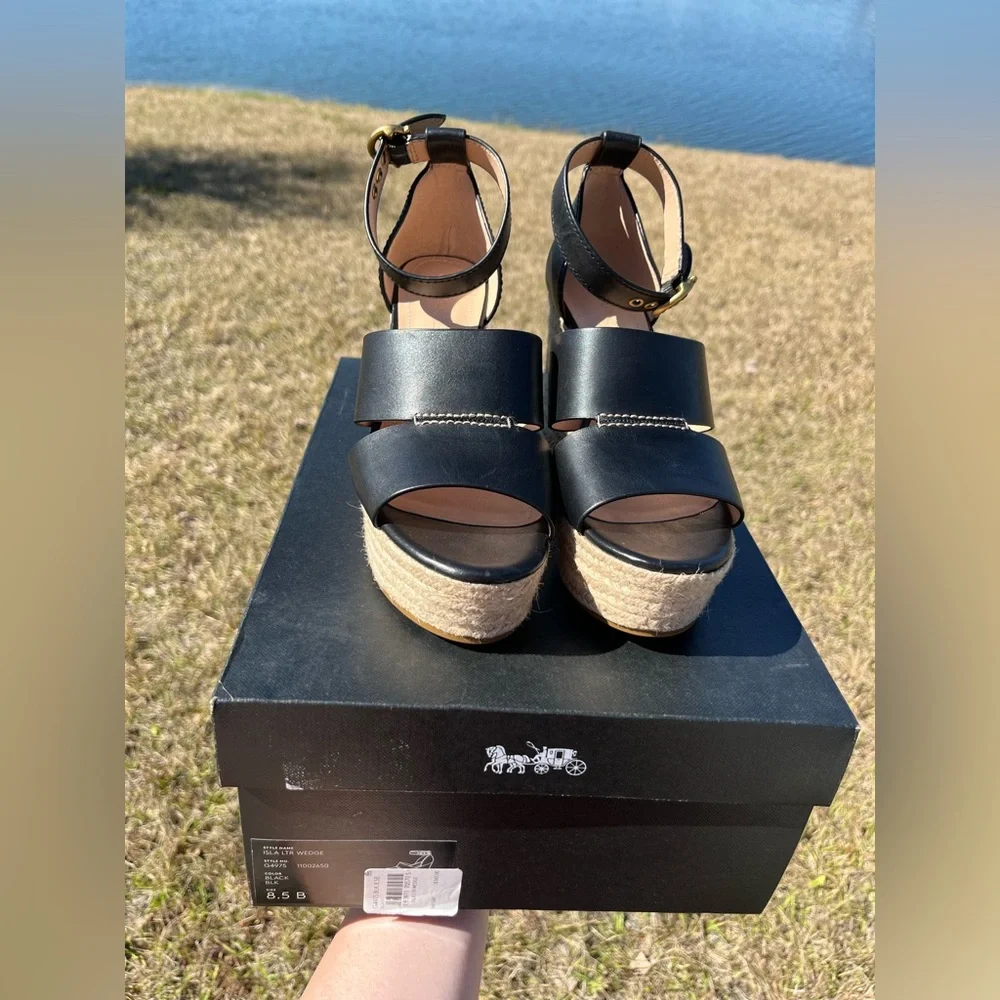 Coach wedge sandals