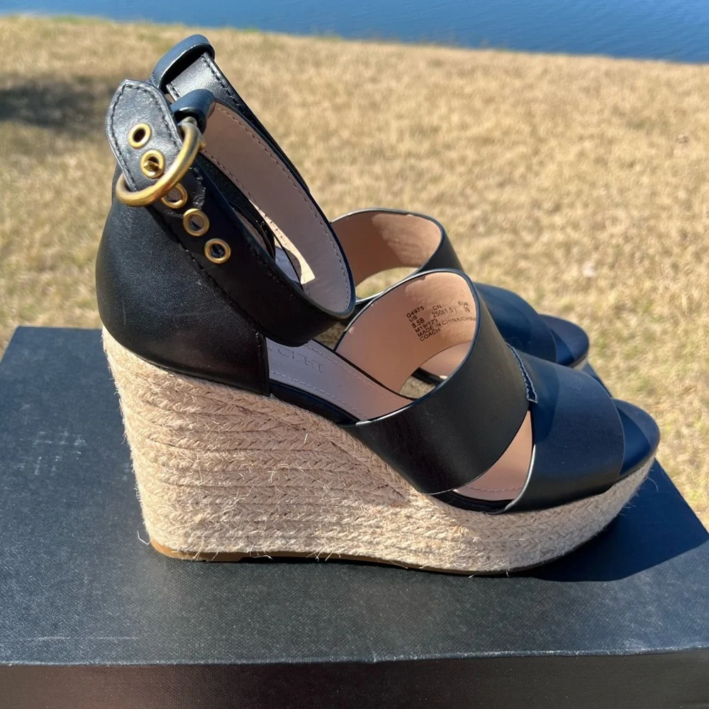Coach wedge sandals
