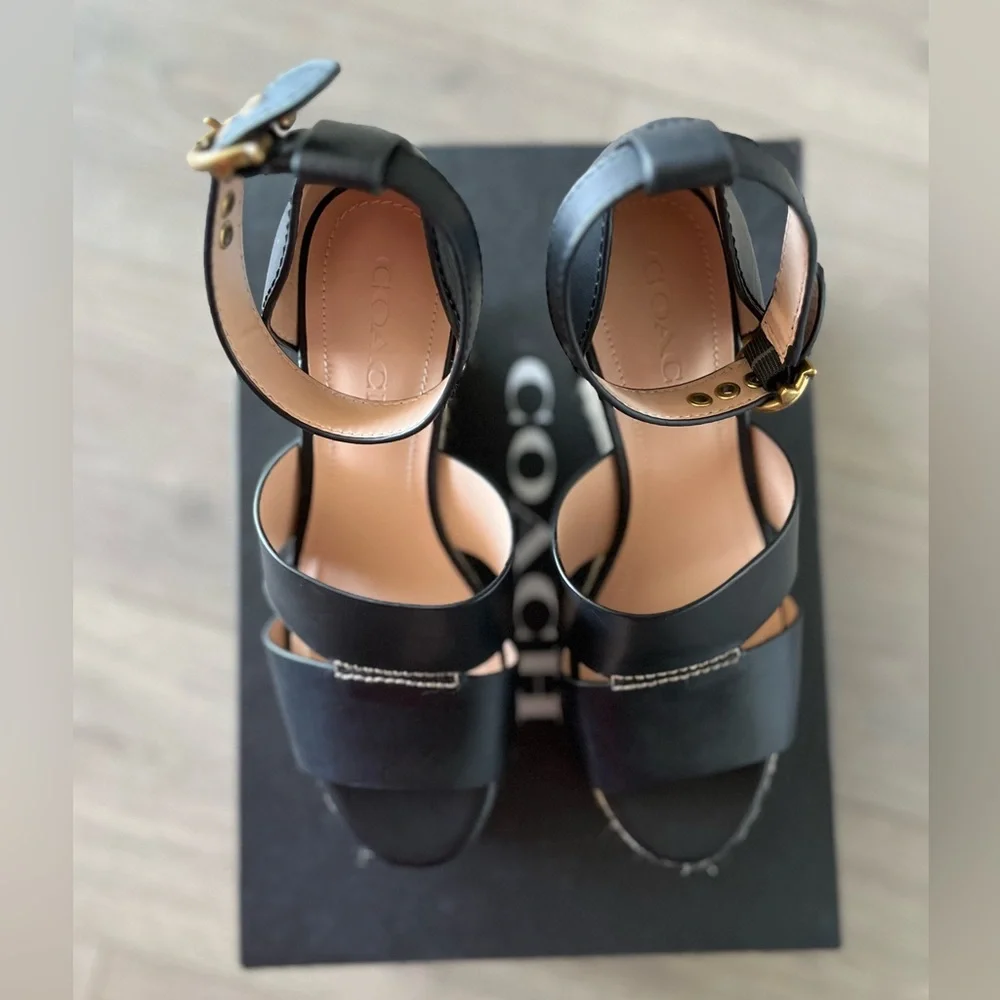 Coach wedge sandals