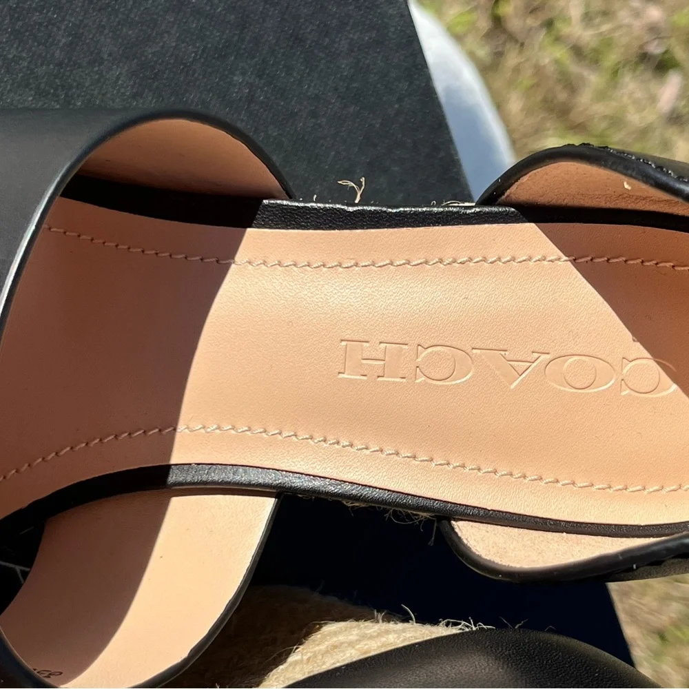 Coach wedge sandals