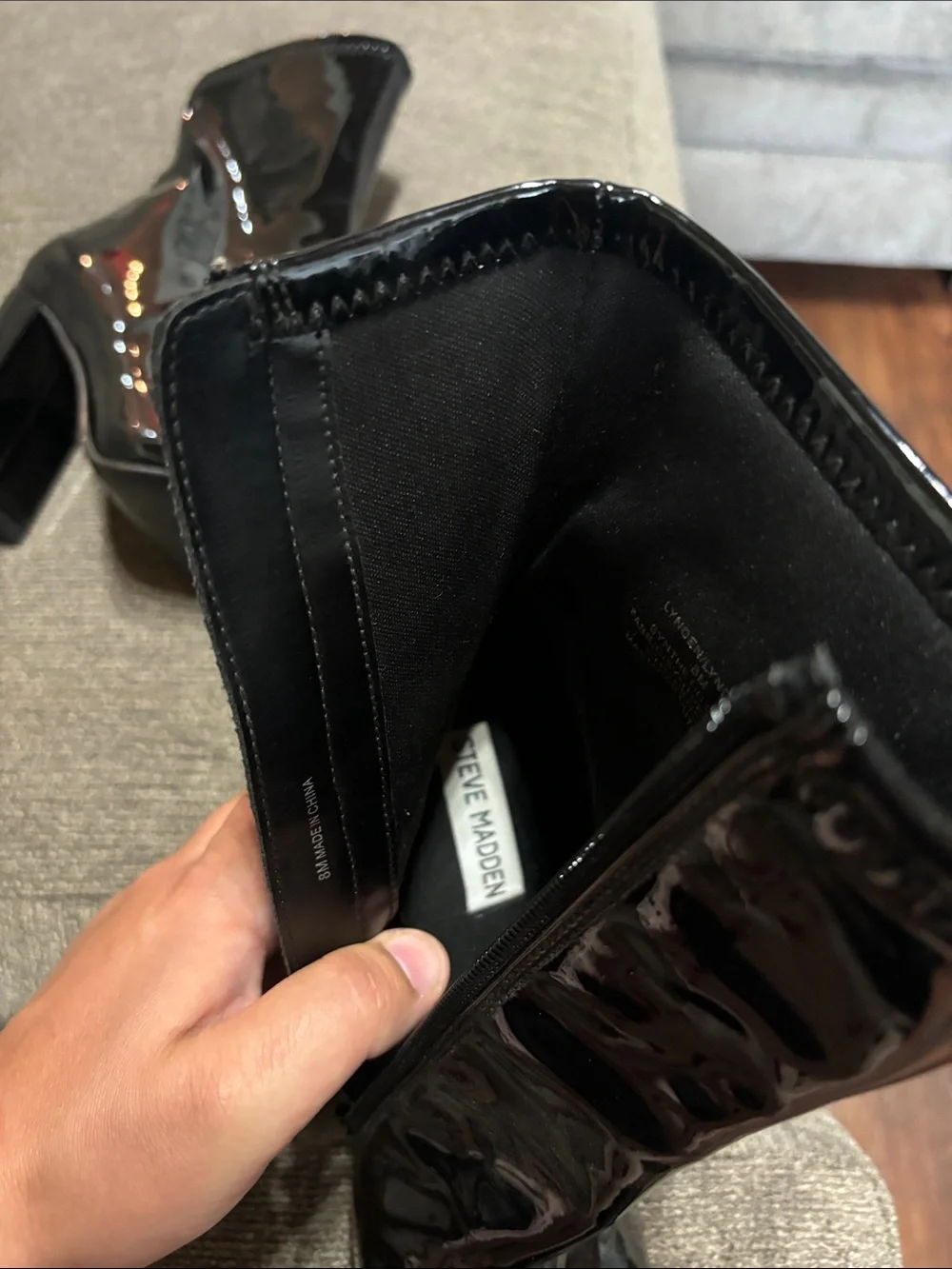 Steve Madden Block Heel Ankle Boots - Black