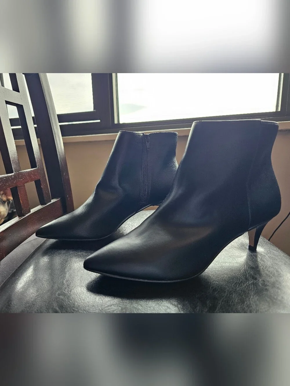 Kitten Heel Bootie - Black - Banana Republic