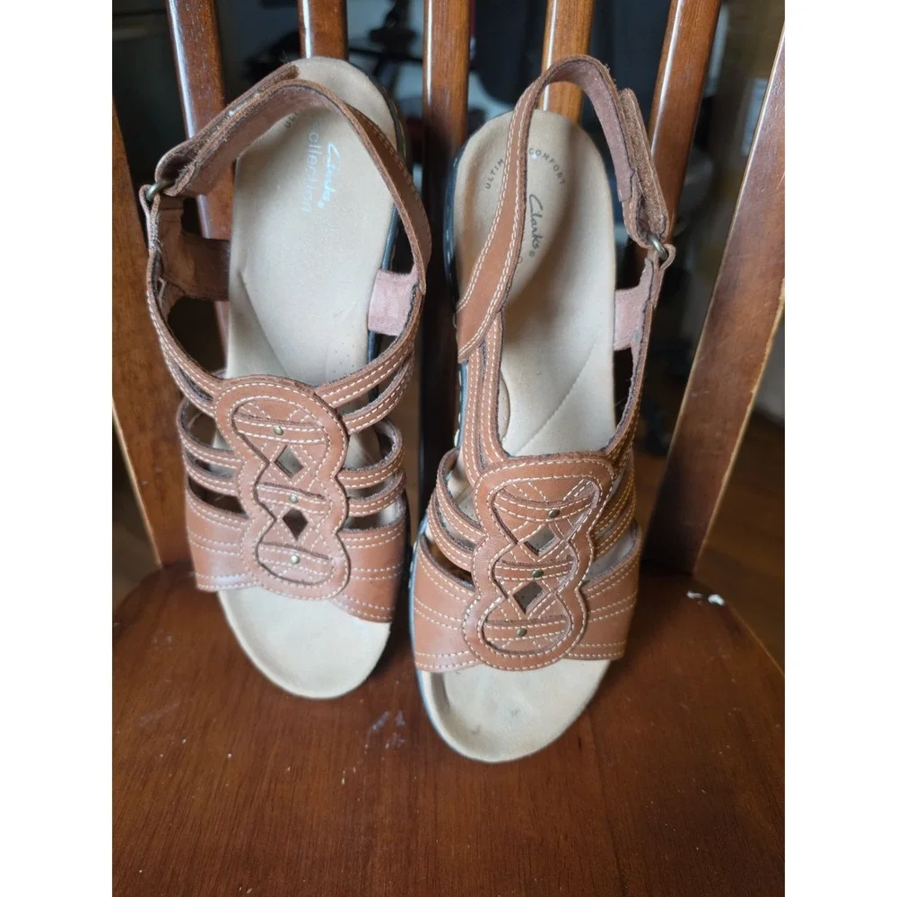 Clarks brown leather