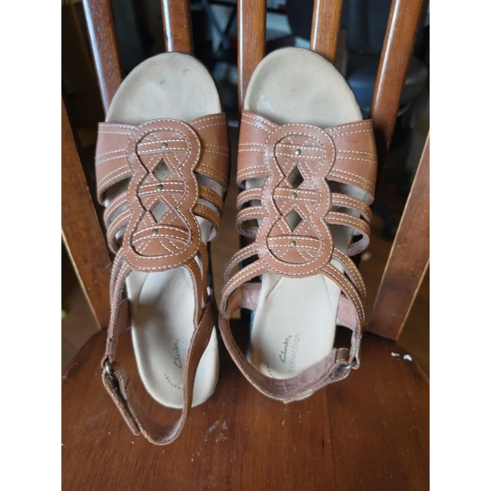 Clarks brown leather