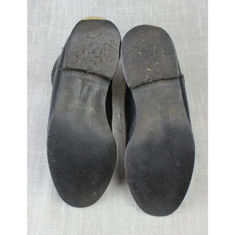 Madewell Hayes Black Leather Ankle Boots B2064 Size 7 Dead Stock Discontinued
