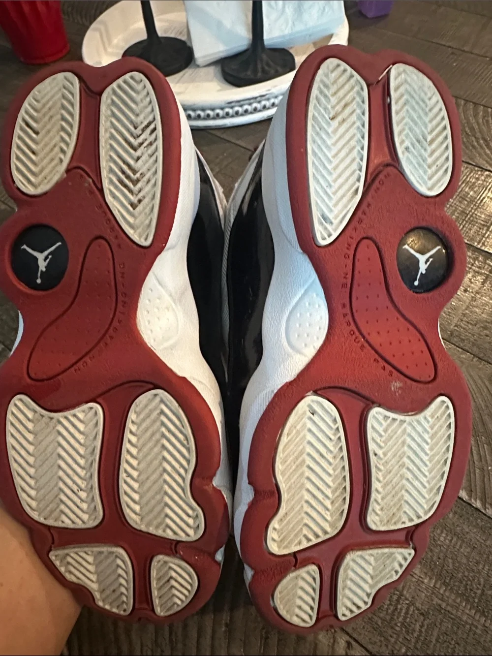 Jordan sneakers traction eyelets