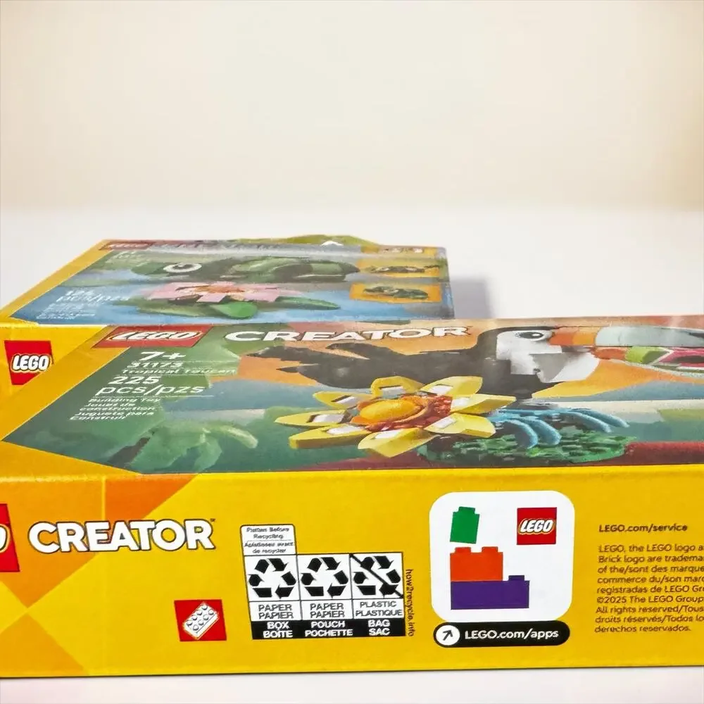 LEGO Creator 3 in 1 Animal Set Lot Tropical Toucan Turtle Water Lily New Sealed