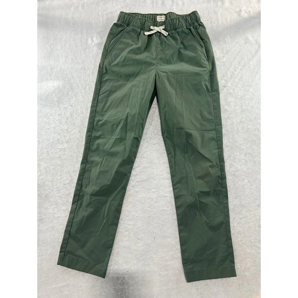 Crewcuts Performance Boys Size 12 Olive Green Elastic Waist Drawstring Pants