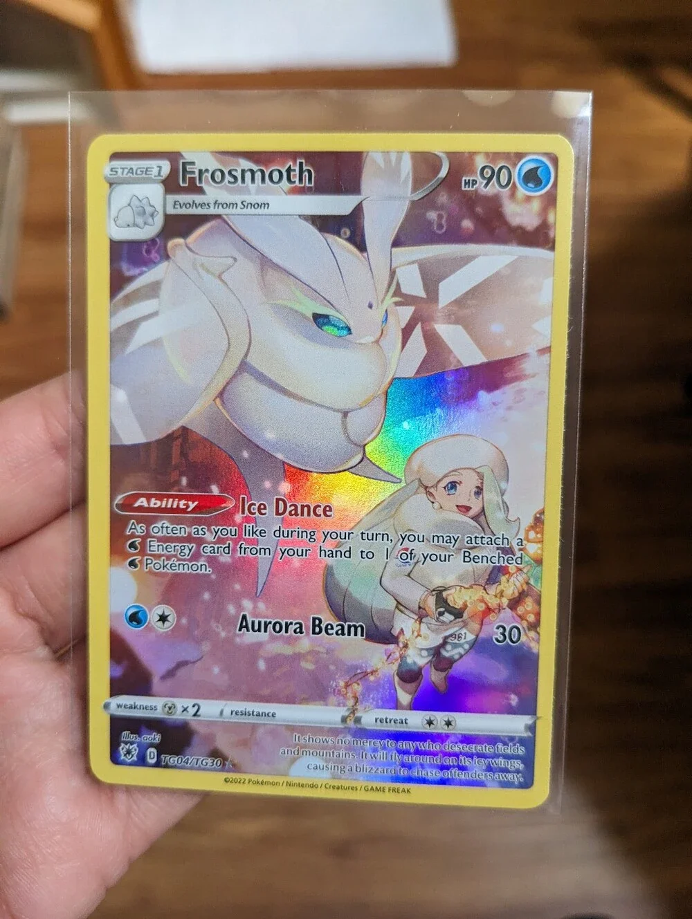 🦋 Frosmoth Pokemon Card Astral Radiance Trainer Gallery Rainbow Holo TG04 Card