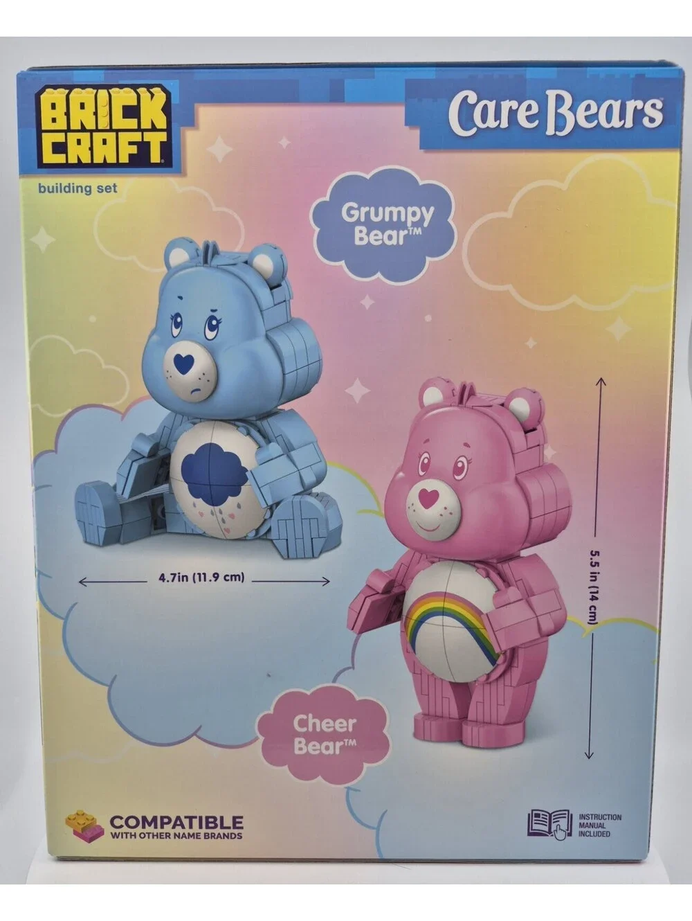 Brick Craft Building Set Care Bears 72623 Grumpy Bear & Cheer Bear 462 Pcs