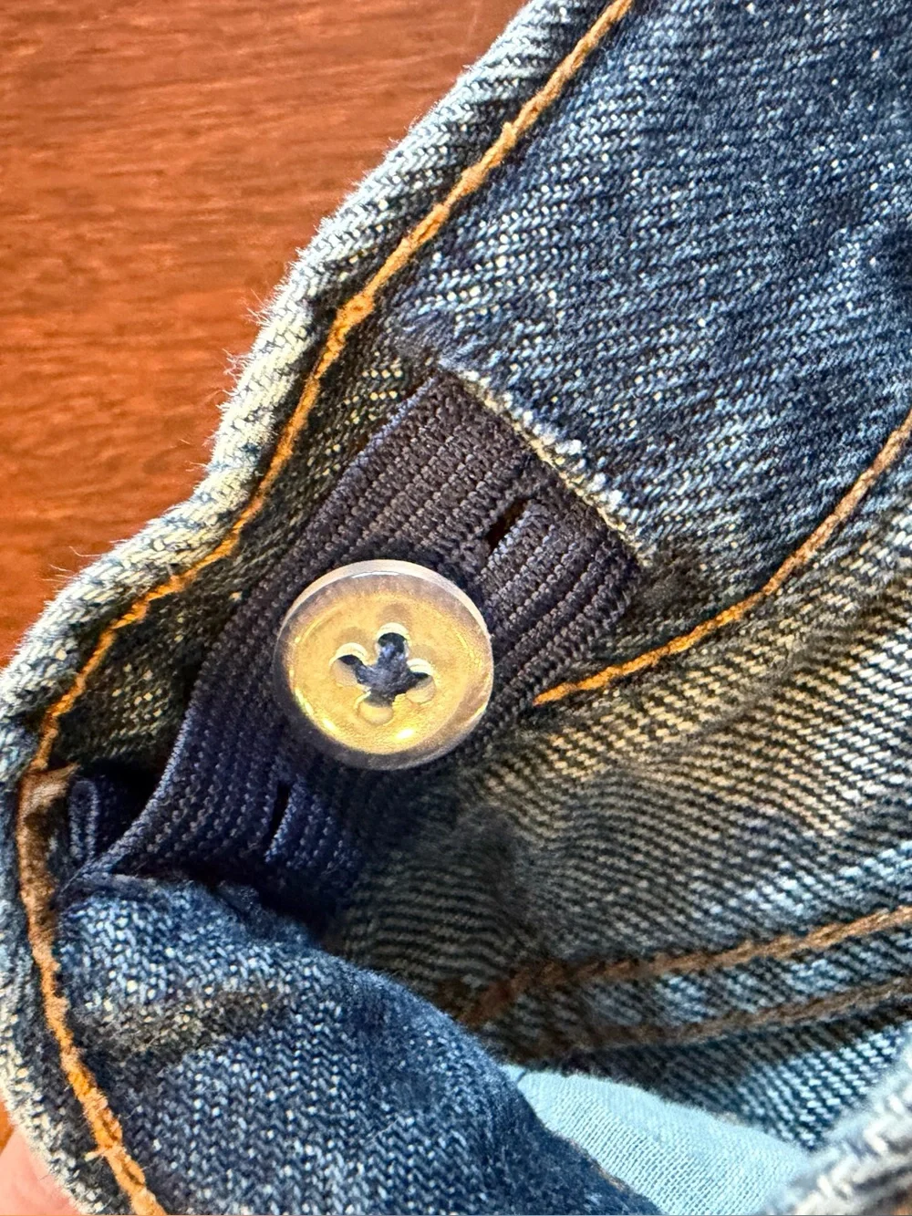 Old Navy Distressed Dark Blue Denim Shorts