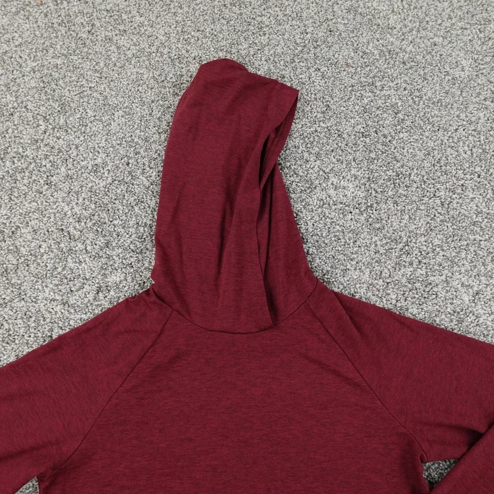 Reebok‎ Hoodie Boys M Red Heather Lightweight Pullover Sweatshirt Youth Kids