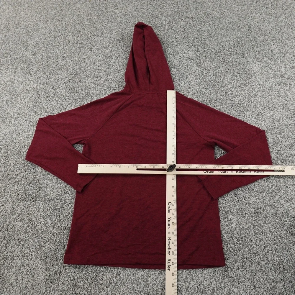 Reebok‎ Hoodie Boys M Red Heather Lightweight Pullover Sweatshirt Youth Kids