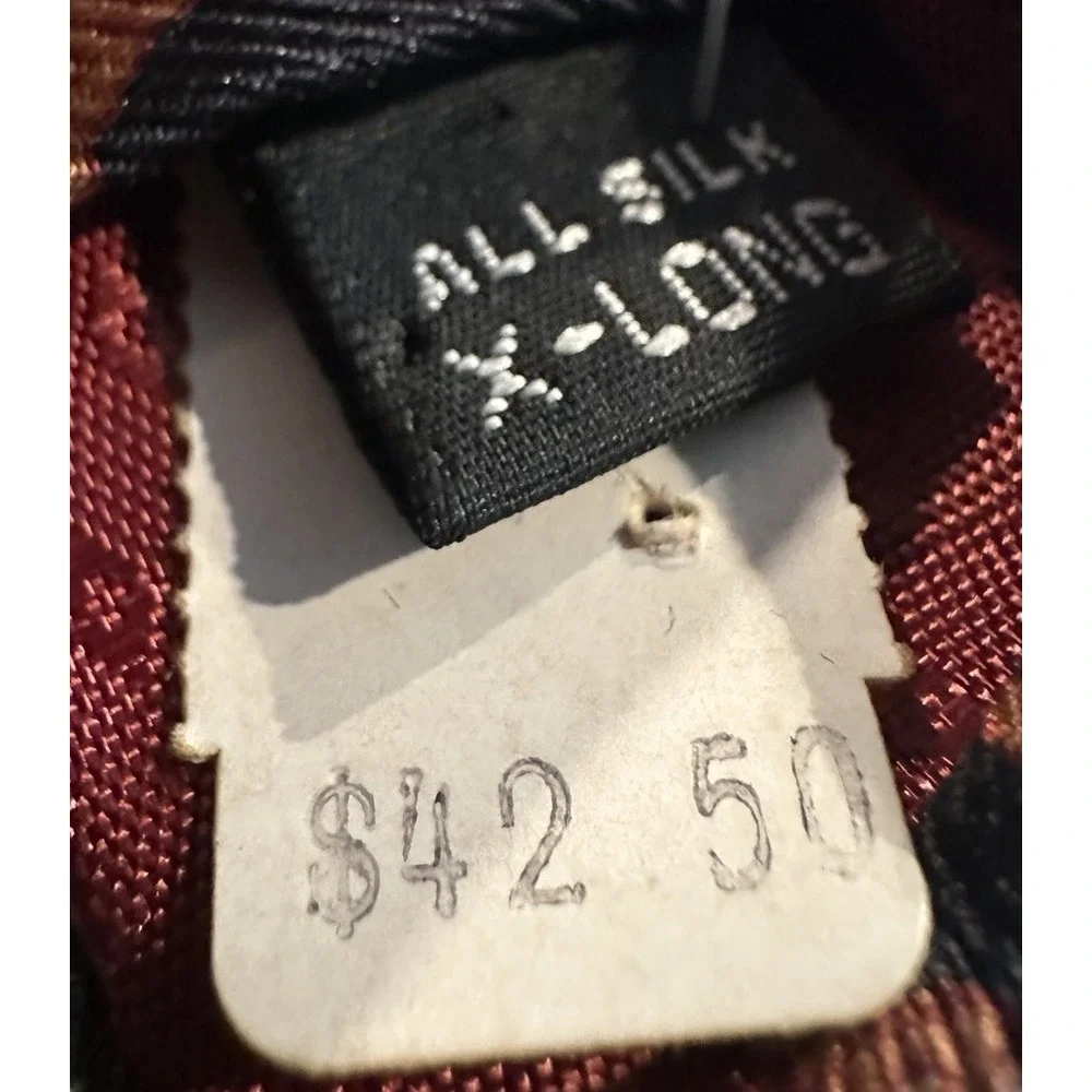 Adolfo long silk tag