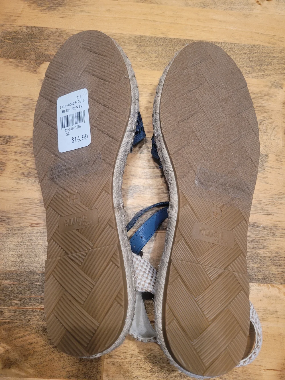 Rouge! blue espadrille
