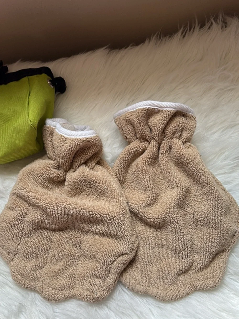 Pet Grooming Mitts and Treat Pouch