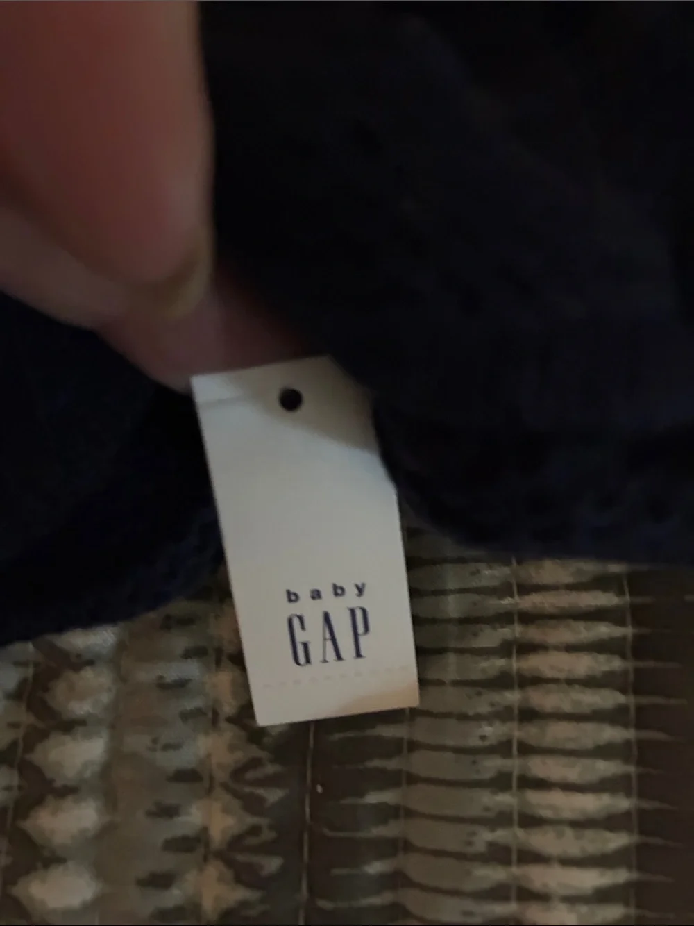 GAP Baby Knit Booties in Navy Blue