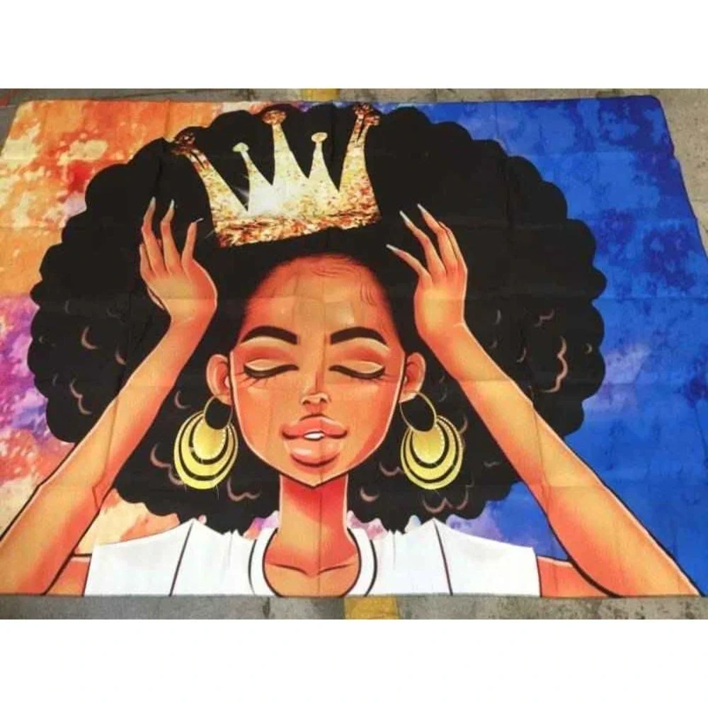 NEW Afrocentric Art Tapestry - Queen 59.1in × 59.1in
