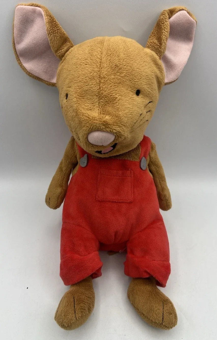 Kohl's Cares If You Give A Mouse A Cookie Plush Stuffed Animal Mouse Red Overall