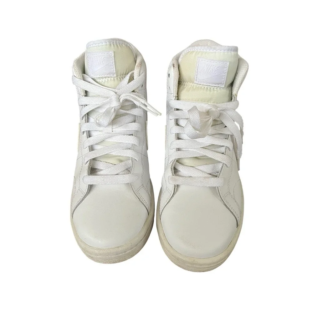 Nike  Court Royale High Top Shoes, Size 7 White Very Gently Used! Athleisure,