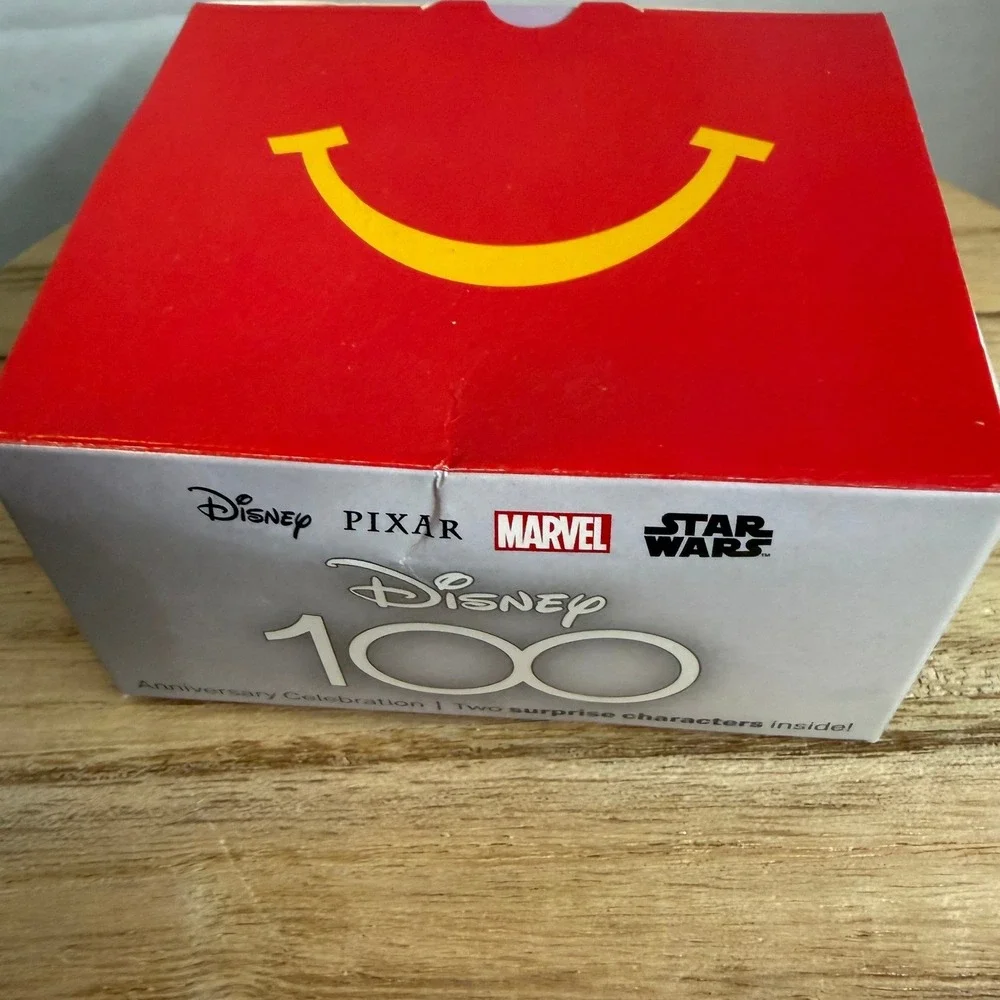McDonalds Disney 100 Happy Meal Toys Ariel & Chewbacca Figures 2023 Box # 16