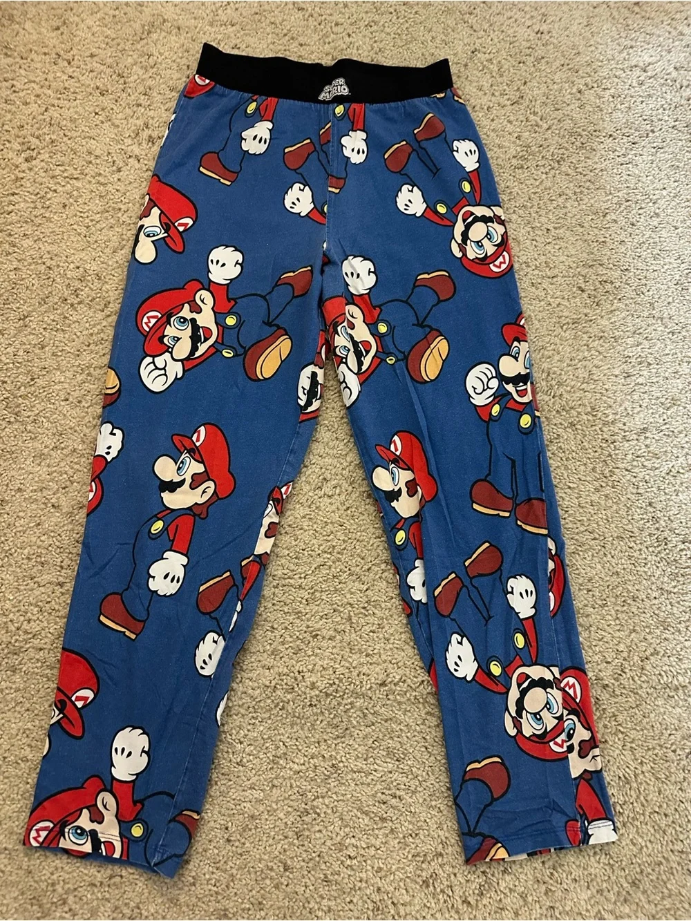 Super Mario Graphic pajama pants