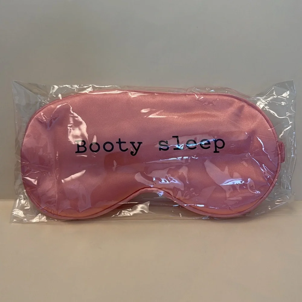 FRANK BODY Booty Sleep Pink Satin Sleep Eye Mask Reversible NIP