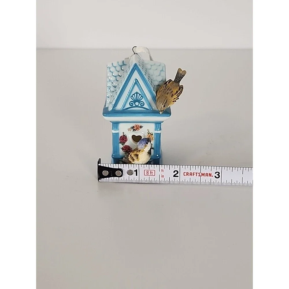 Birdhouse Ornament 2000 Bradford Editions Dewdrop Dwelling #68565 Porcelain