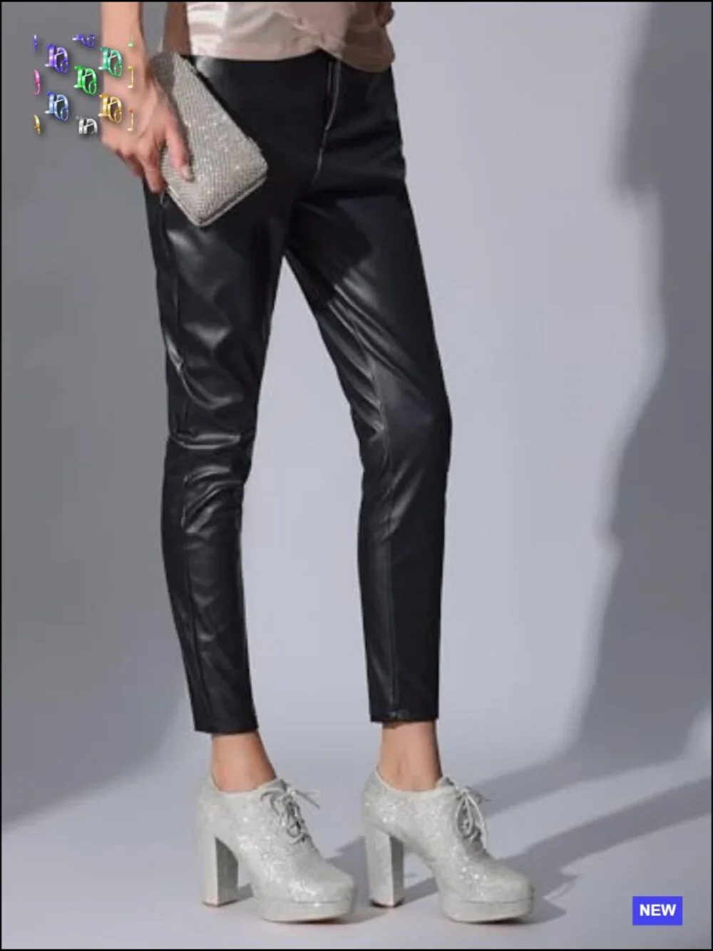 Lace Up Chunky Heel Platform Glitter Ankle Booties for Women