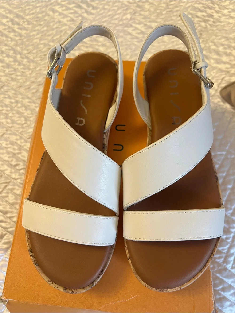 Unisa white sandals
