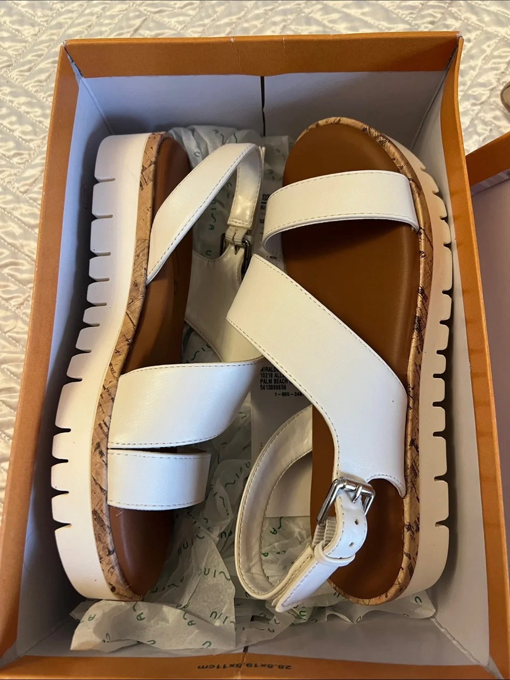Unisa white sandals
