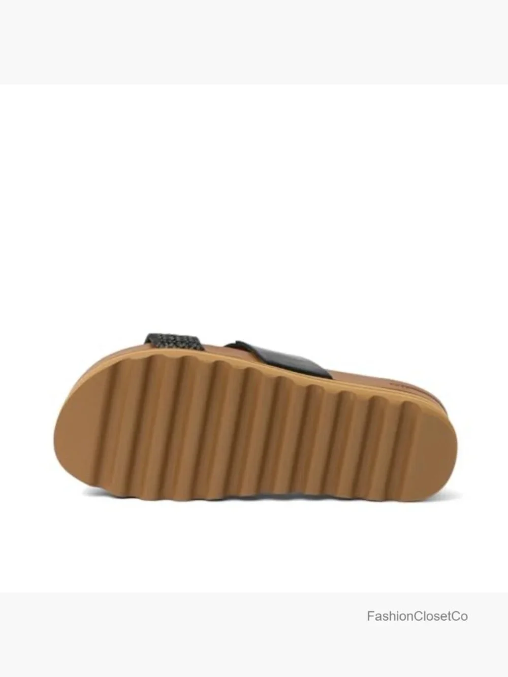 Platform Slide Sandal with Arch Support and Ultra Soft Cushion Footbed