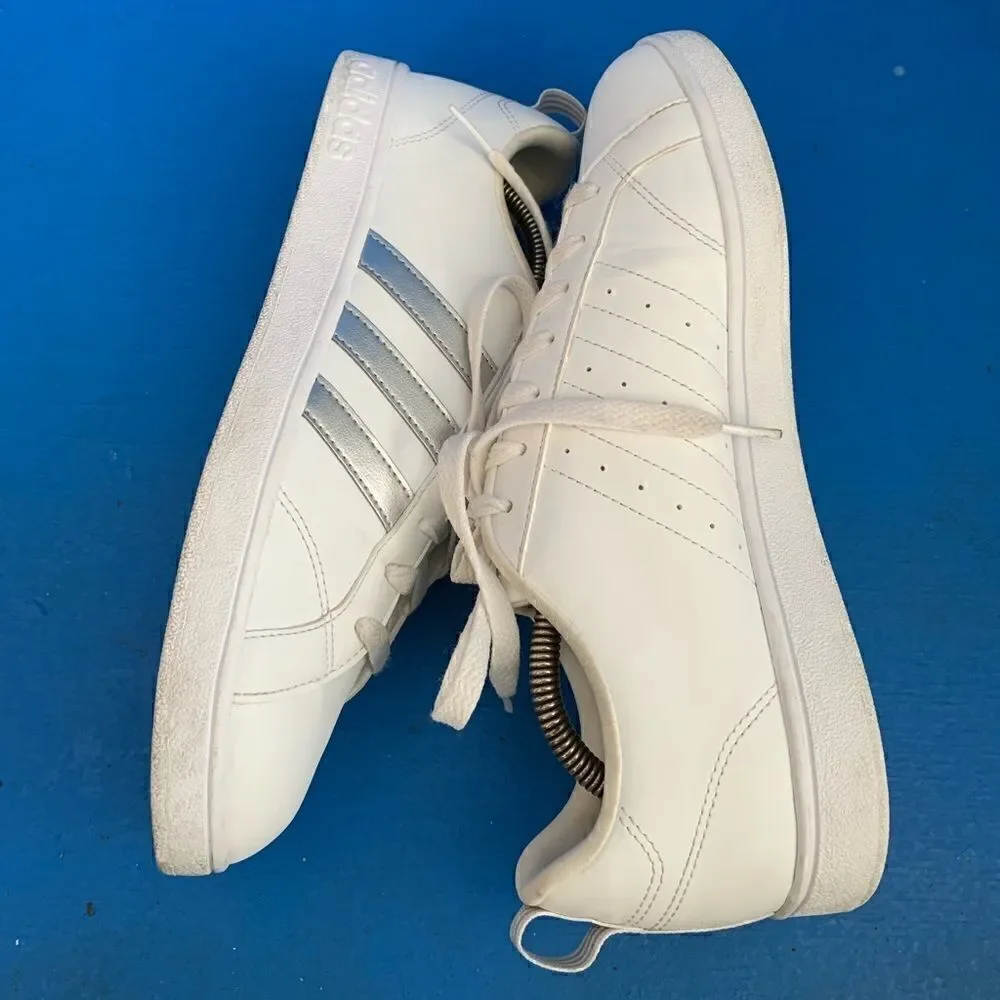Adidas Womens VS Advantage BB7248 White Running Shoes Sneakers Size 10