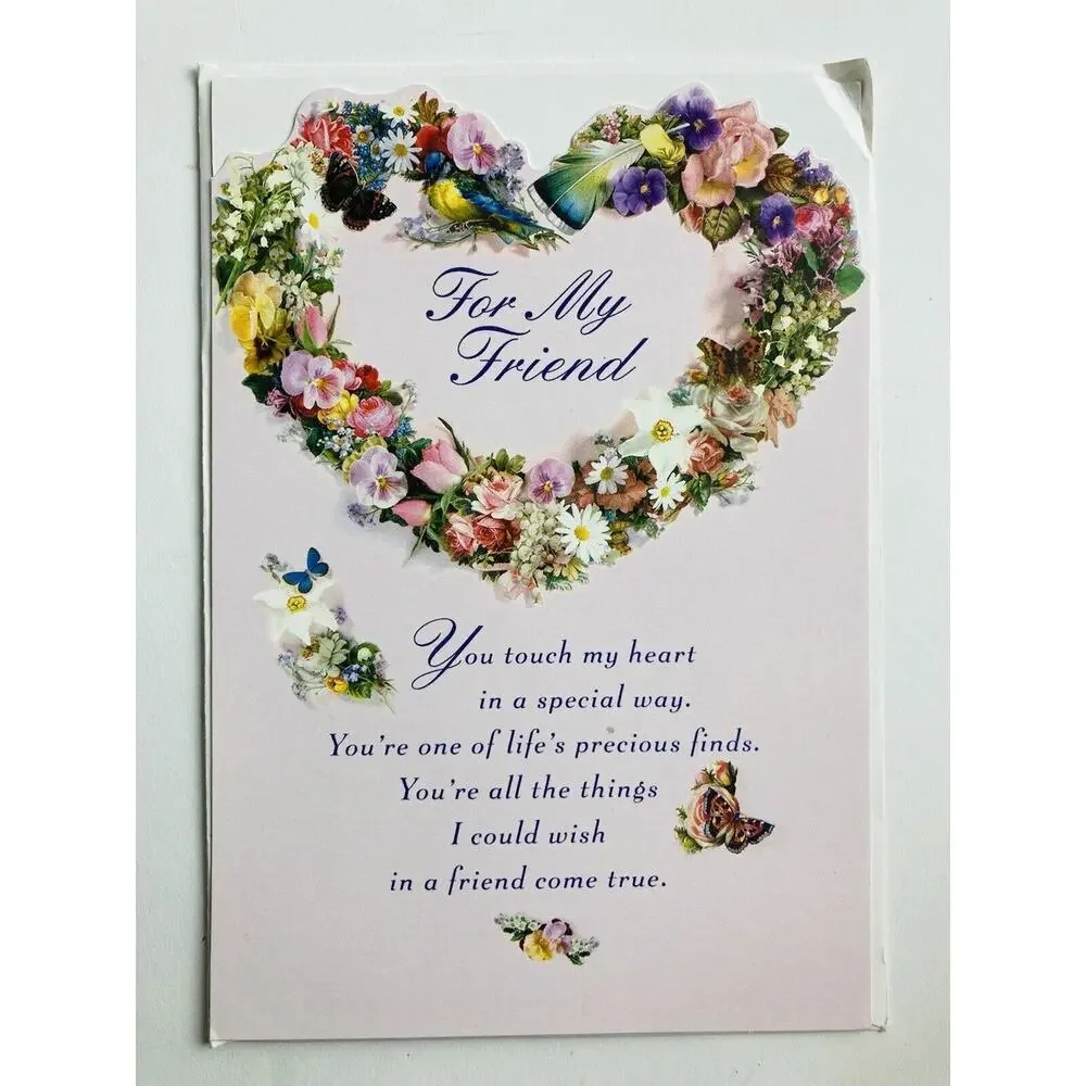3 Vintage HALLMARK AMERICAN GREETINGS Mother's Day CARDS FORGET ME NOT Friend