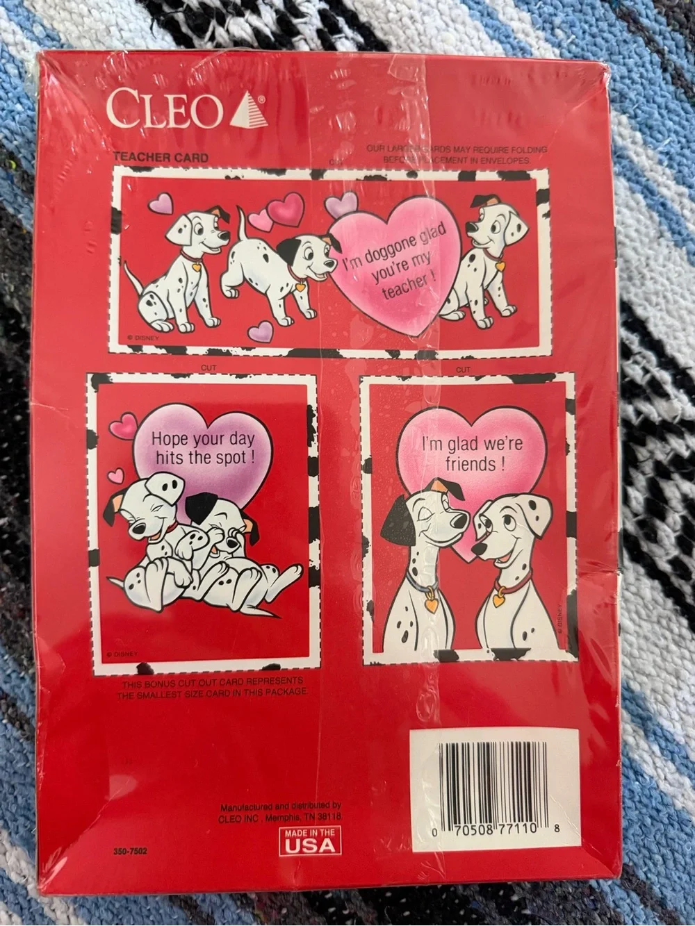 Walt Disney 101 Dalmatians Valentines Pack - Red & White