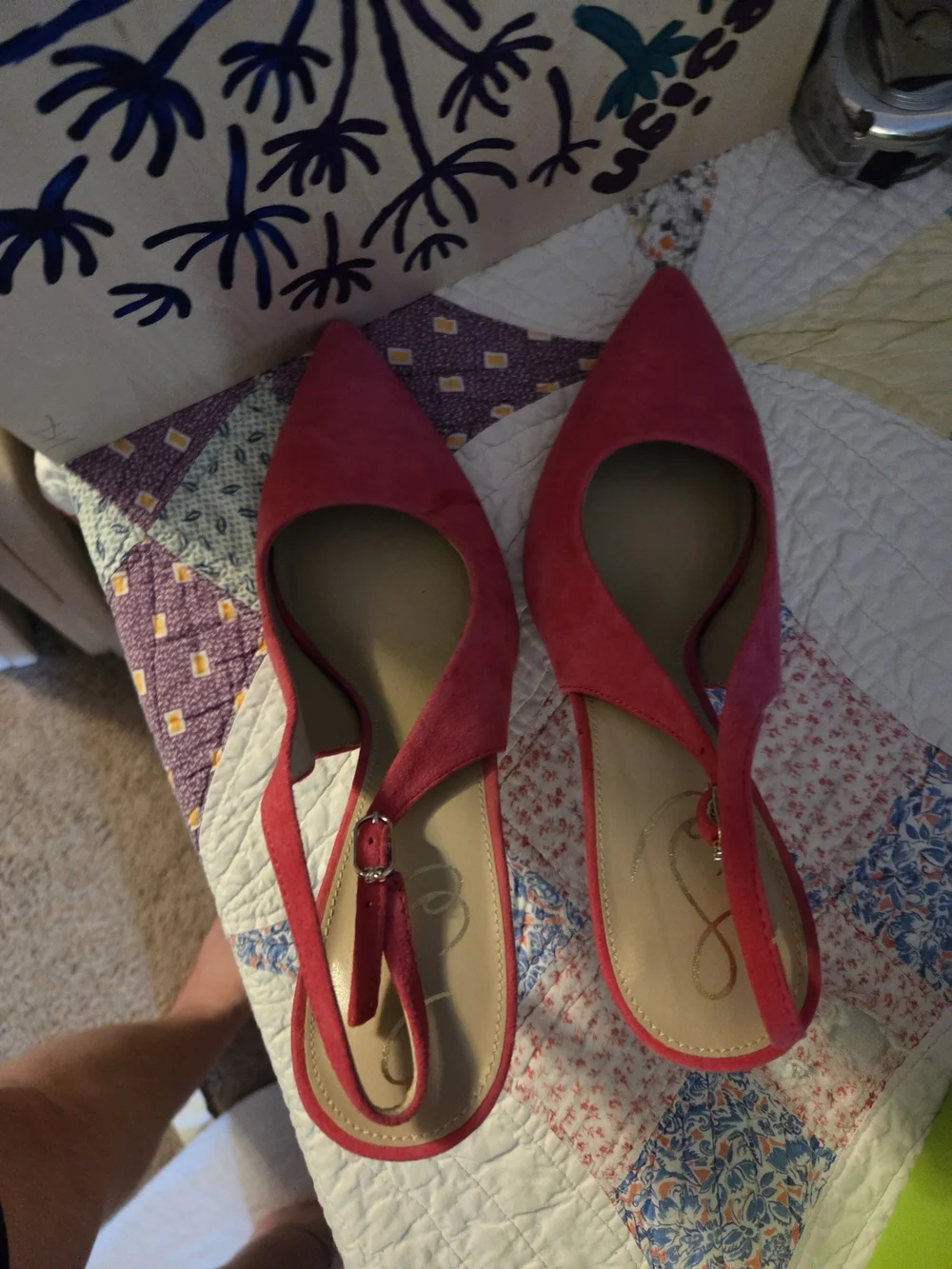 sam eldeman stylish pink