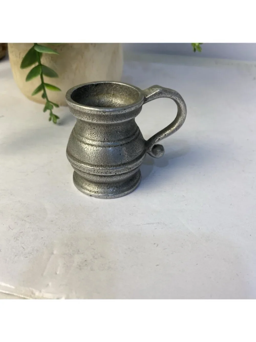 Wilton Armetale Pewter Plough Tavern -2 Oz Miniature Stein Mug
